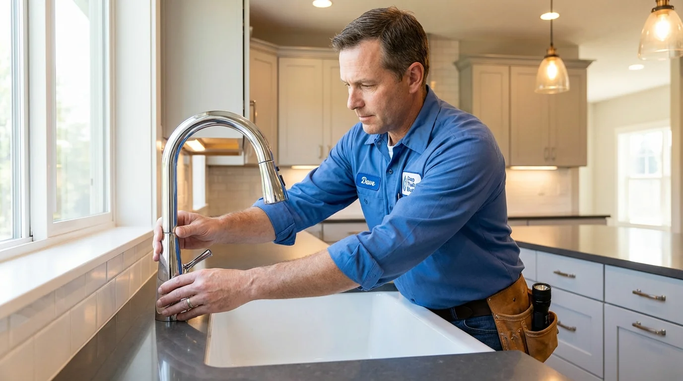 Kitchen faucet installation by Johns Plumbing LLC in Palouse